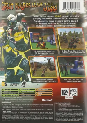 Splat Magazine Renegade Paintball (USA) box cover back